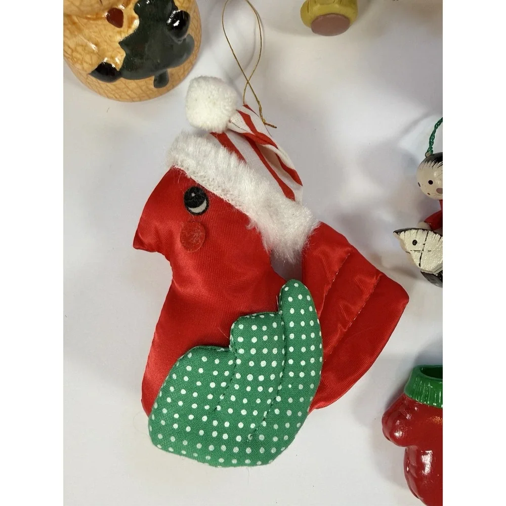Vintage Christmas Ornaments Grandmacore | Cottagecore | Nostalgic Lot Of 9